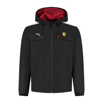 Ferrari pánská bunda s kapucí Rain black F1 Team 2025