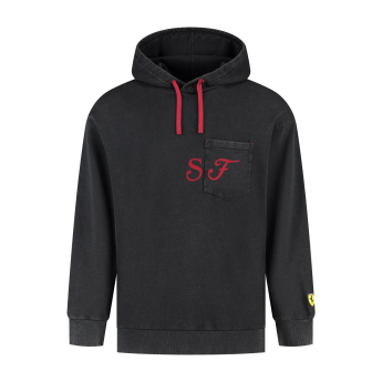 Ferrari pánská mikina s kapucí Graphic black F1 Team 2025