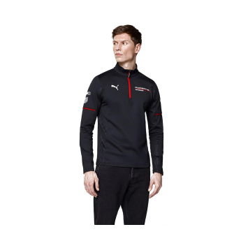 Porsche Motorsport pánská mikina 1/4 Zip Mid-layer black Team 2026