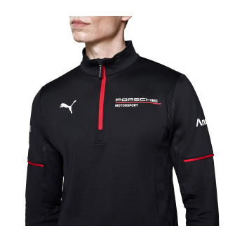 Porsche Motorsport pánská mikina 1/4 Zip Mid-layer black Team 2026