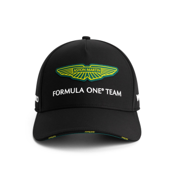 Aston Martin čepice baseballová kšiltovka official Teamline Replica black F1 Team 2025