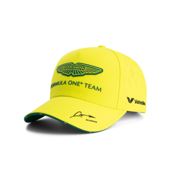Aston Martin čepice baseballová kšiltovka Alonso official Teamline Replica yellow F1 Team 2025