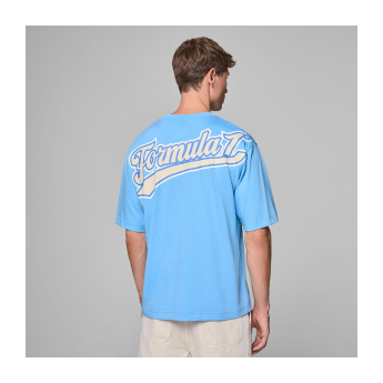 Koszulka T-shirt męska Heritage Logo niebieska Formula 1 2025