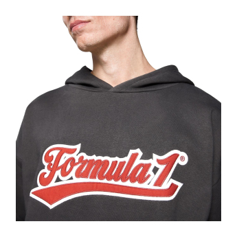 Formule 1 pánská mikina s kapucí Heritage Graphic black F1 Team 2025