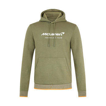 Mclaren Honda pánská mikina s kapucí Essentials green F1 Team 2025
