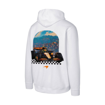 Mclaren Honda pánská mikina s kapucí Retro white F1 Team 2025
