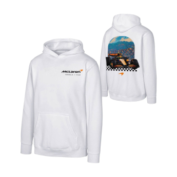 Mclaren Honda pánská mikina s kapucí Retro white F1 Team 2025