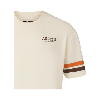Mclaren Honda pánské tričko Austin GP beige F1 Team 2025