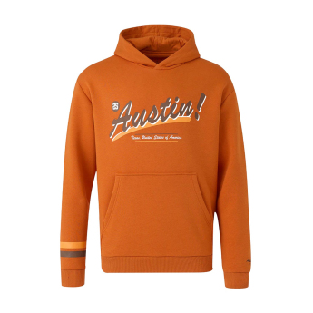 Mclaren Honda pánská mikina s kapucí Austin GP orange F1 Team 2025