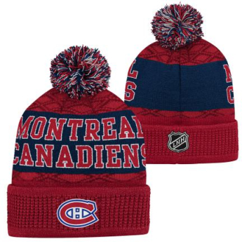 Montreal Canadiens dětská zimní čepice Puck Pattern Cuffed Pom