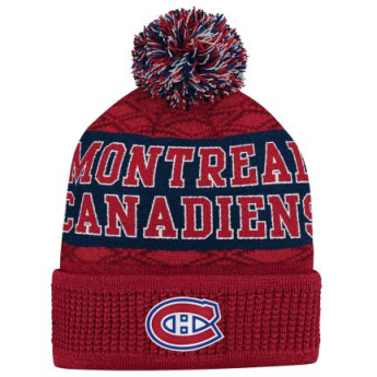 Montreal Canadiens dětská zimní čepice Puck Pattern Cuffed Pom