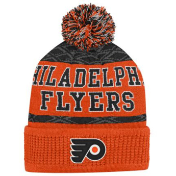 Philadelphia Flyers dětská zimní čepice Puck Pattern Cuffed Pom