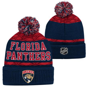 Florida Panthers dětská zimní čepice Puck Pattern Cuffed Pom
