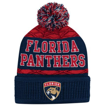 Florida Panthers dětská zimní čepice Puck Pattern Cuffed Pom