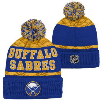 Buffalo Sabres dětská zimní čepice Puck Pattern Cuffed Pom