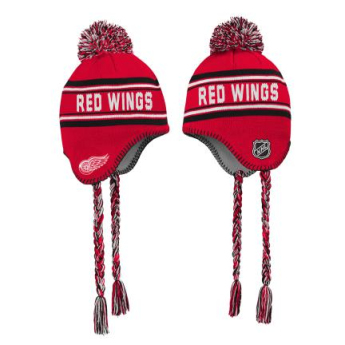 Detroit Red Wings dětská zimní čepice Jacquard Tassel Knit With Pom