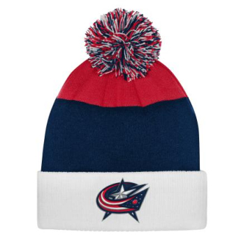 Columbus Blue Jackets dětská zimní čepice Essentials Cuffed Knit W Pom