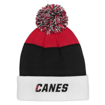 Carolina Hurricanes dětská zimní čepice Essentials Cuffed Knit W Pom