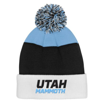 Utah Hockey Club dětská zimní čepice Essentials Cuffed Knit W Pom