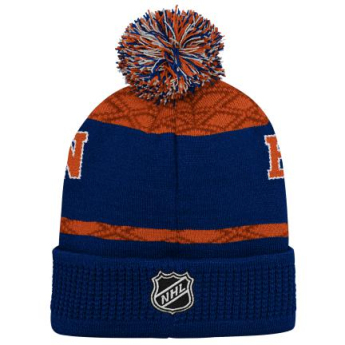 Edmonton Oilers dětská zimní čepice Puck Pattern Cuffed Pom
