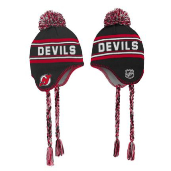 New Jersey Devils dětská zimní čepice Jacquard Tassel Knit With Pom