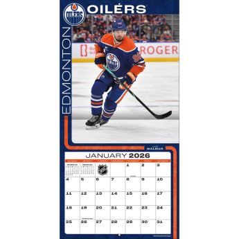 Edmonton Oilers kalendář 2026 Wall