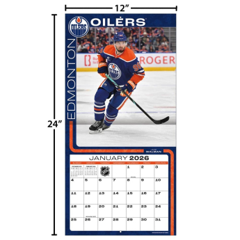 Edmonton Oilers kalendář 2026 Wall