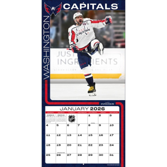 Washington Capitals kalendář 2026 Wall