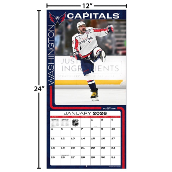 Washington Capitals kalendář 2026 Wall