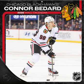 Chicago Blackhawks kalendář Connor Bedard 2026 Wall
