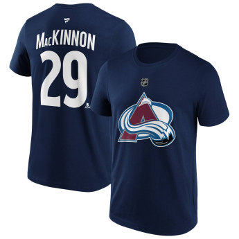 Colorado Avalanche pánské tričko Nathan MacKinnon #29 iconic name & number graphic