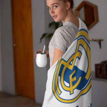 Flísová deka REAL MADRID white