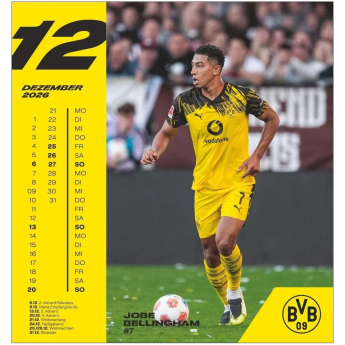 Kalendář BORUSSIA DORTMUND 2026 Postcard