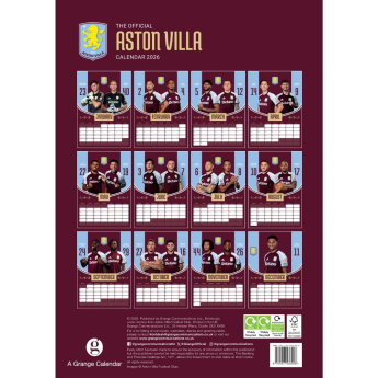 Aston Villa kalendář 2026