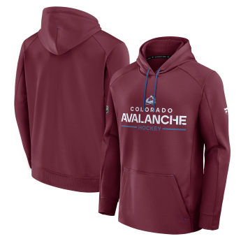 Colorado Avalanche pánská mikina s kapucí Authentic Pro Rink Poly Fleece POH