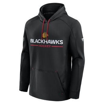 Chicago Blackhawks pánská mikina s kapucí Authentic Pro Rink Poly Fleece POH