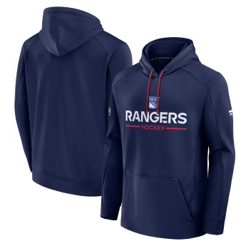 New York Rangers pánská mikina s kapucí Authentic Pro Rink Poly Fleece POH