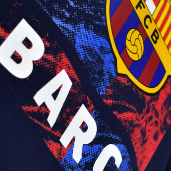FC Barcelona dětská mikina s kapucí Marble