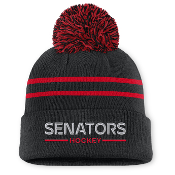 Ottawa Senators dámská zimní čepice Authentic Pro W/Cap Cuffed Pom Beanie