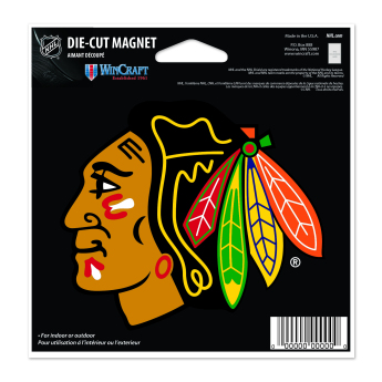 Chicago Blackhawks magnetka Die Cut