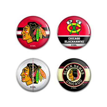 Chicago Blackhawks placka Button 4 Pack