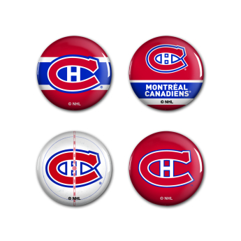 Montreal Canadiens placka Button 4 Pack