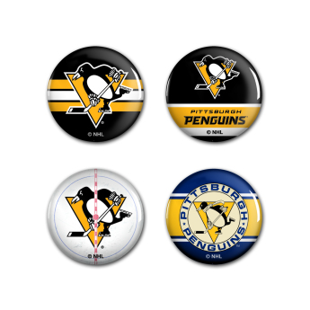 Pittsburgh Penguins placka Button 4 Pack