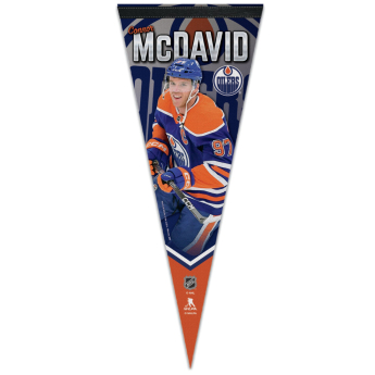Edmonton Oilers vlajka Connor McDavid Premium Pennant