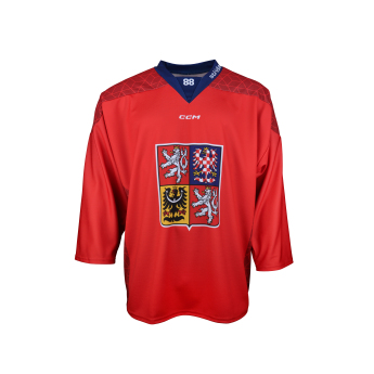 Hokejové reprezentace hokejový dres Czech republic David Pastrňák 2025/2026 CCM Fandres replica red