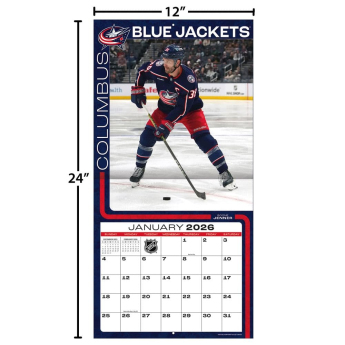Columbus Blue Jackets kalendář 2026 Wall