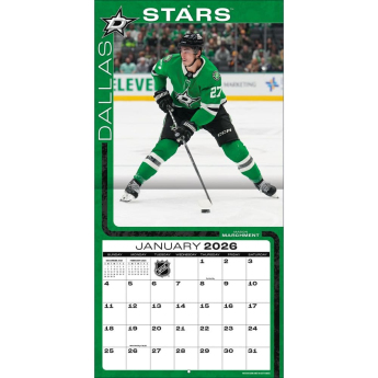 Dallas Stars kalendář 2026 Wall