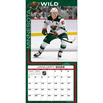 Minnesota Wild kalendář 2026 Wall