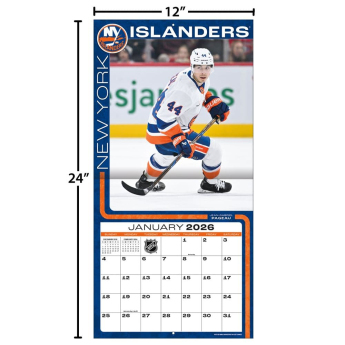 New York Islanders kalendář 2026 Wall