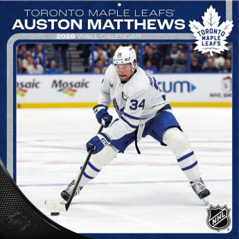 Toronto Maple Leafs kalendář 2026 Wall Auston Matthews #34